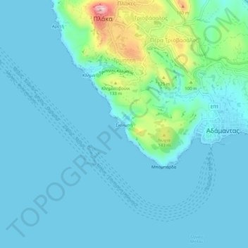 Skinopi topographic map, elevation, terrain