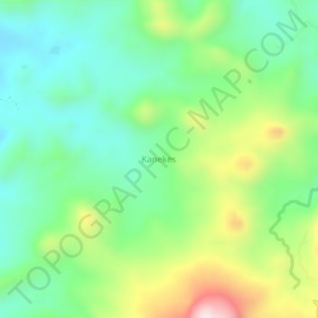 Kanekes topographic map, elevation, terrain