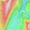 Le Mas topographic map, elevation, terrain
