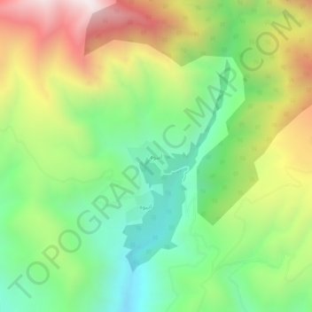 Anbuh topographic map, elevation, terrain