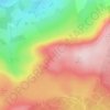 Simonside Hills topographic map, elevation, terrain