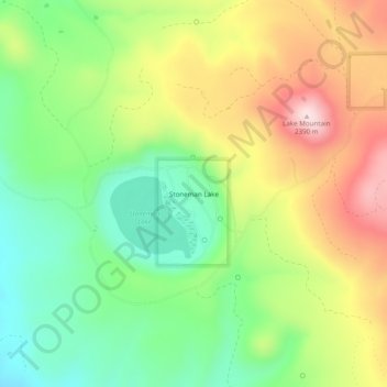 Stoneman Lake topographic map, elevation, terrain