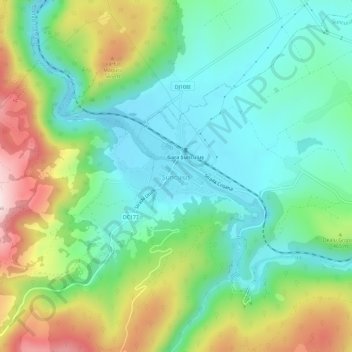 Șuncuiuș topographic map, elevation, terrain