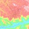 Gembu topographic map, elevation, terrain