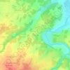 Les Charlottes topographic map, elevation, terrain