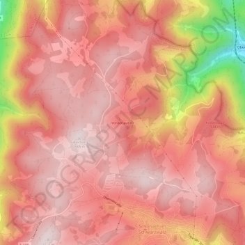 Vorderlauben topographic map, elevation, terrain