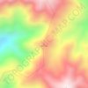 Bulu Rodo topographic map, elevation, terrain