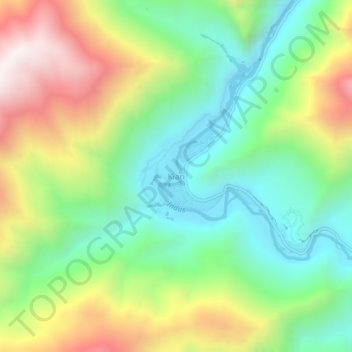 Kiari topographic map, elevation, terrain