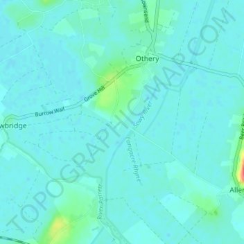 Pathe topographic map, elevation, terrain