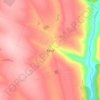 Kucha topographic map, elevation, terrain