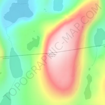 Trollkyrkja topographic map, elevation, terrain