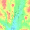 Connersville topographic map, elevation, terrain
