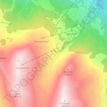 Farur topographic map, elevation, terrain