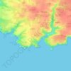 Bornor topographic map, elevation, terrain