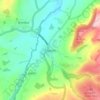Talgarth topographic map, elevation, terrain