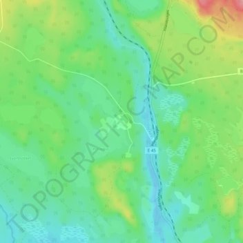 Kittajaur topographic map, elevation, terrain