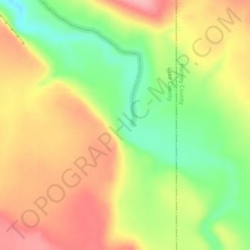 Spalding Dam topographic map, elevation, terrain