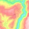 Villano topographic map, elevation, terrain