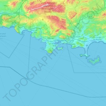 Les Deux Frères topographic map, elevation, terrain