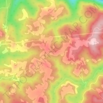 Corliss topographic map, elevation, terrain
