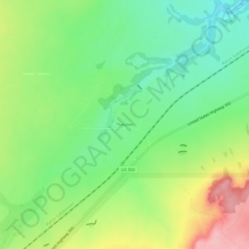 Thatcher topographic map, elevation, terrain