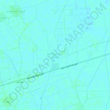 Izbat Abd al Karim Abu Ras topographic map, elevation, terrain