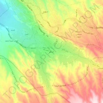 Osku topographic map, elevation, terrain