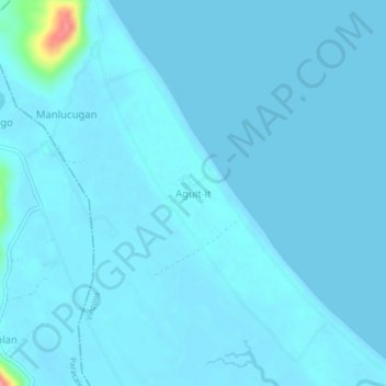 Aguit-it topographic map, elevation, terrain