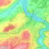 Granges-Paccot topographic map, elevation, terrain