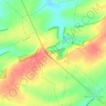 Mont Pinson topographic map, elevation, terrain
