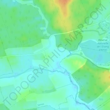 La Maisière topographic map, elevation, terrain