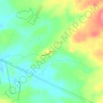 Bull Hill topographic map, elevation, terrain