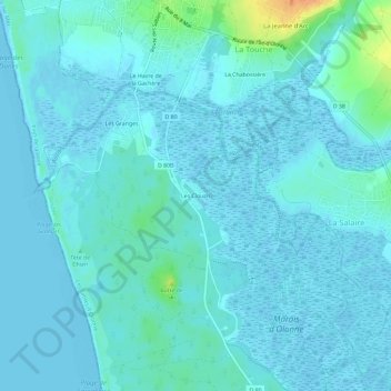 Les Clouzis topographic map, elevation, terrain