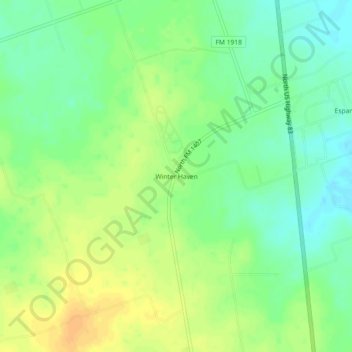 Winter Haven topographic map, elevation, terrain