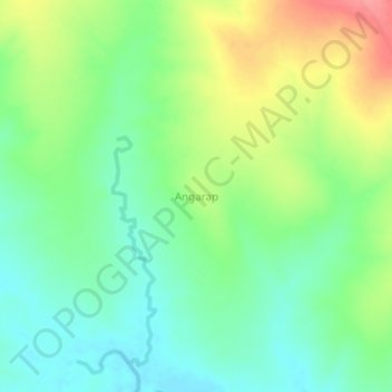 Angarap topographic map, elevation, terrain