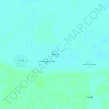 Africa topographic map, elevation, terrain