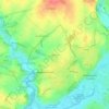 Gaillardon topographic map, elevation, terrain