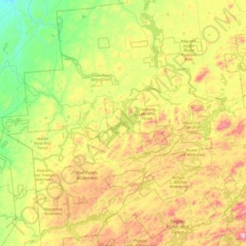 Kimball Island topographic map, elevation, terrain