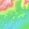 Prugna topographic map, elevation, terrain
