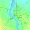 Medininagar topographic map, elevation, terrain