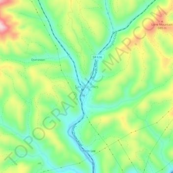 Saint Charles topographic map, elevation, terrain