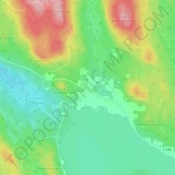 Hunge topographic map, elevation, terrain