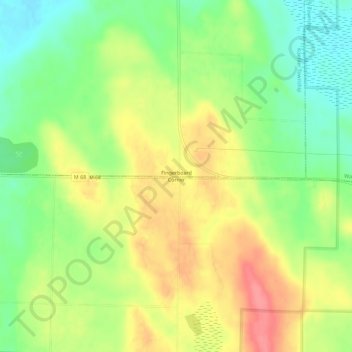 Fingerboard Corner topographic map, elevation, terrain