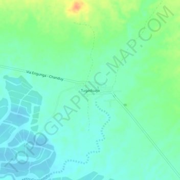 Tugaduaja topographic map, elevation, terrain