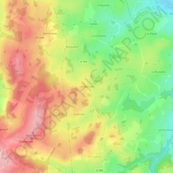Le Montély topographic map, elevation, terrain