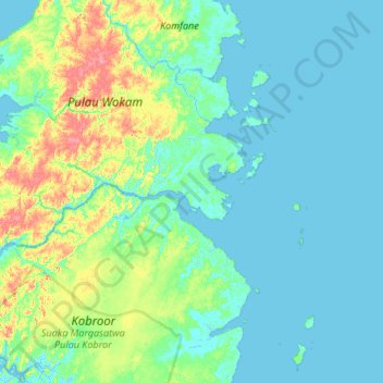 Sewer topographic map, elevation, terrain