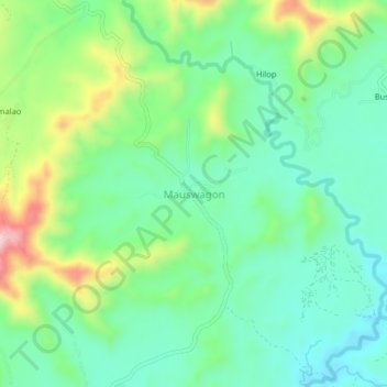 Mauswagon topographic map, elevation, terrain