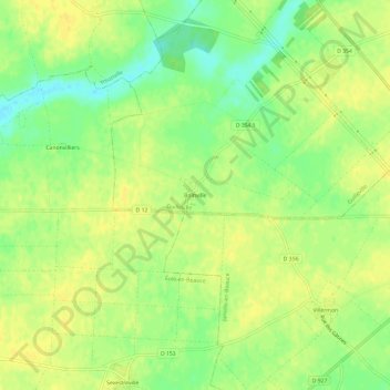 Boinville topographic map, elevation, terrain