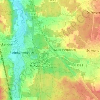 Hagershof topographic map, elevation, terrain