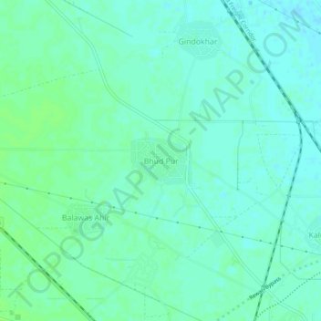 Bhud Pur topographic map, elevation, terrain